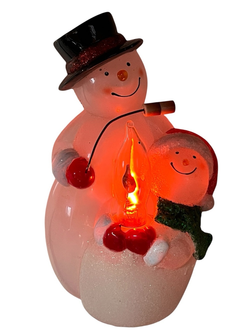 Nightlight Holiday Snowman Roasting Marshmallows
Flicker bulb looks like fire!